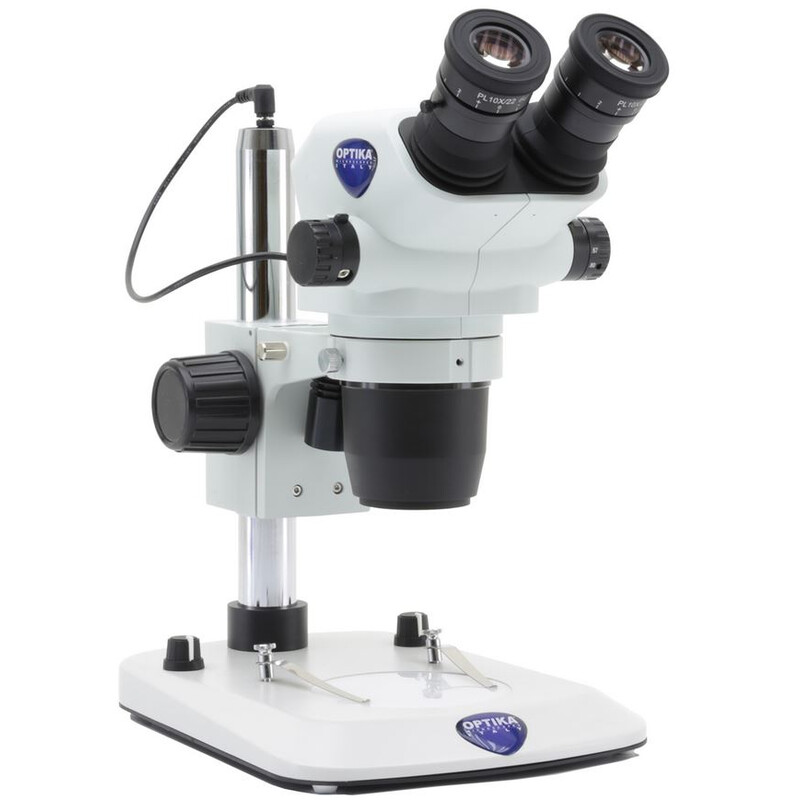 Optika Stereo zoom microscoop SZO-3, bino, 6.7-45x, Zuilen, Invallend en Doorgelaten licht