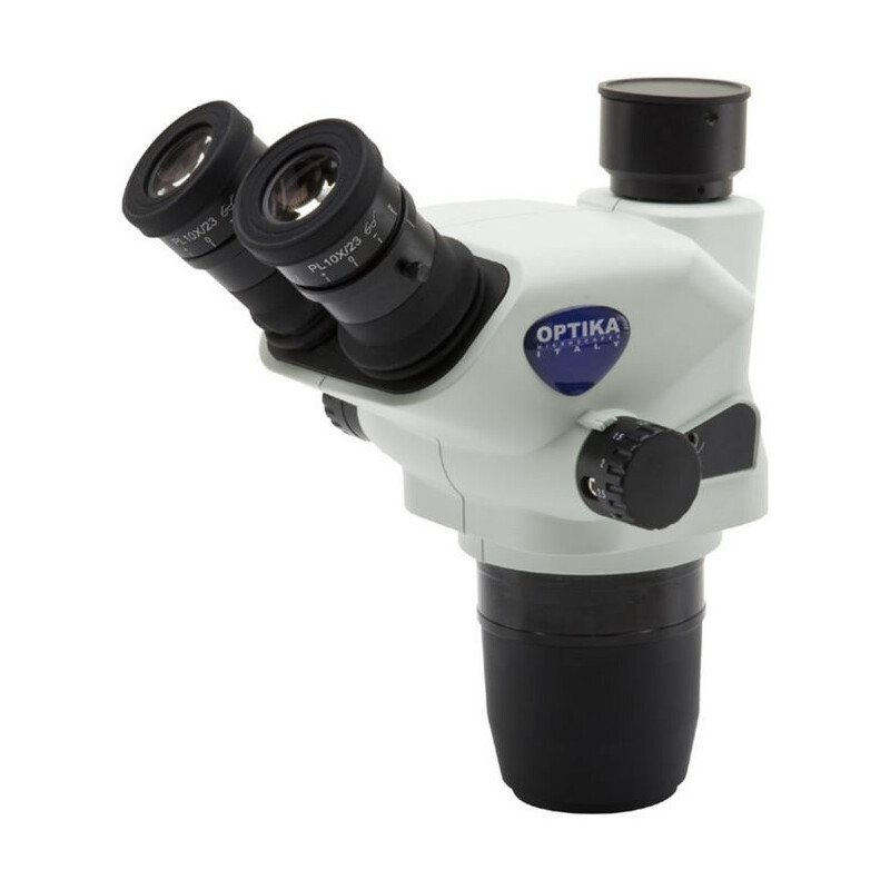 Optika Stereo zoom head SZO-T, trino, 6.7x-45x, w.d. 110 mm, Ø 23mm, click stop