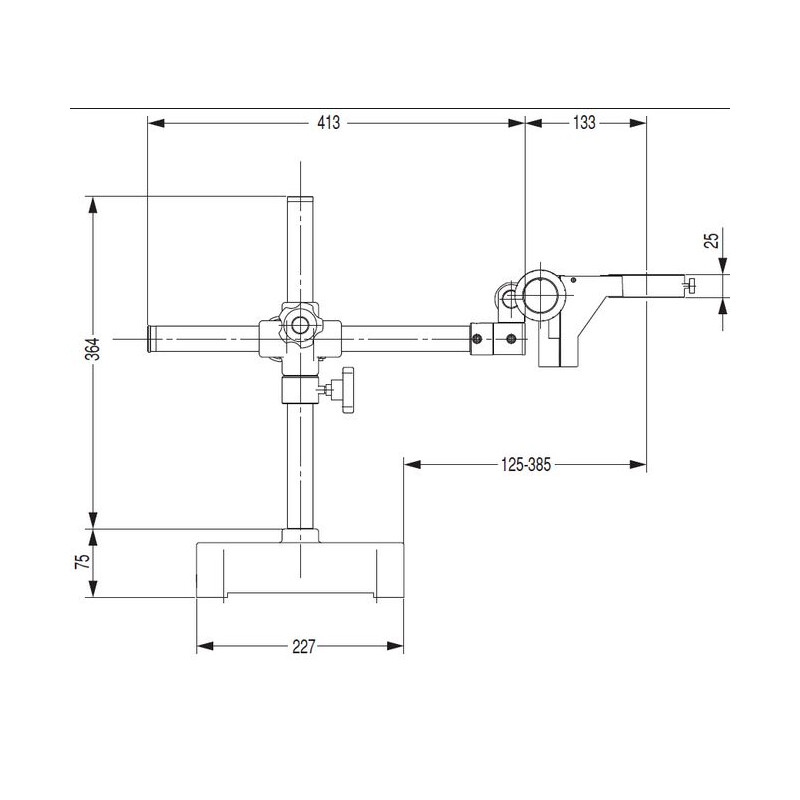 Nikon Overhanging stands G-US2, single-arm, without base or headmount