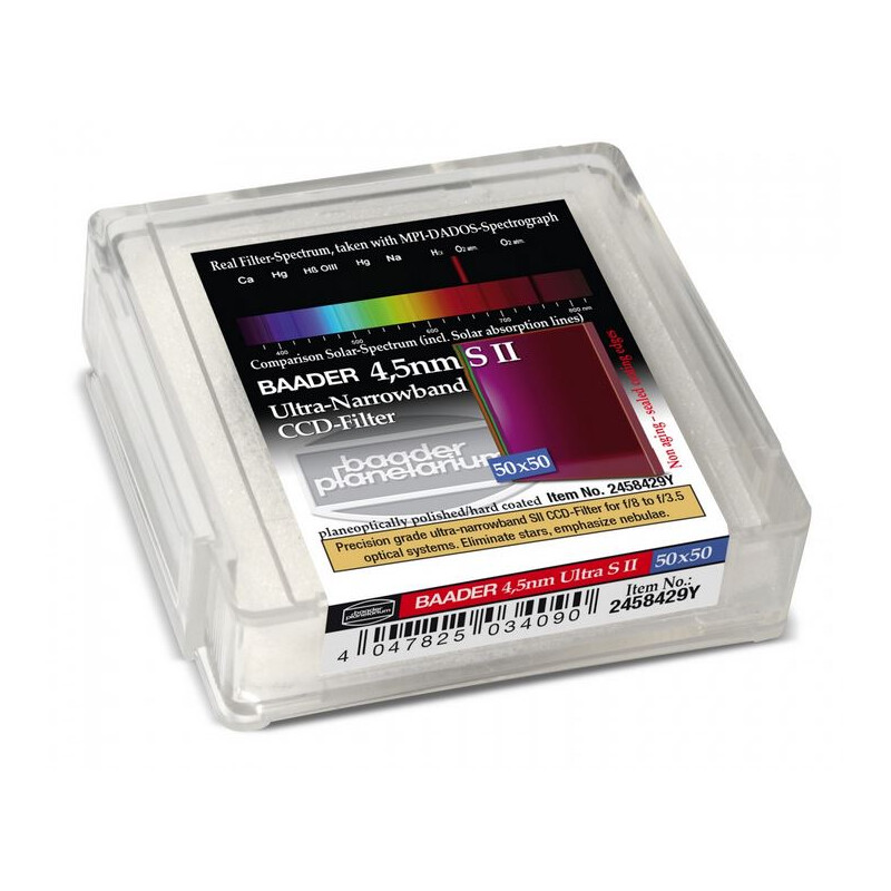 Baader Filtro CCD Ultra-Narrowband 4,5nm S II 50x50mm