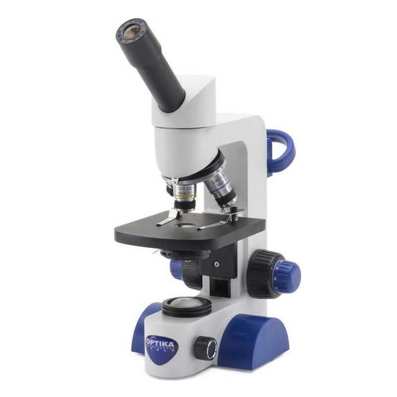 Optika Microscope B-61, mono, 40-400x, LED, Akku