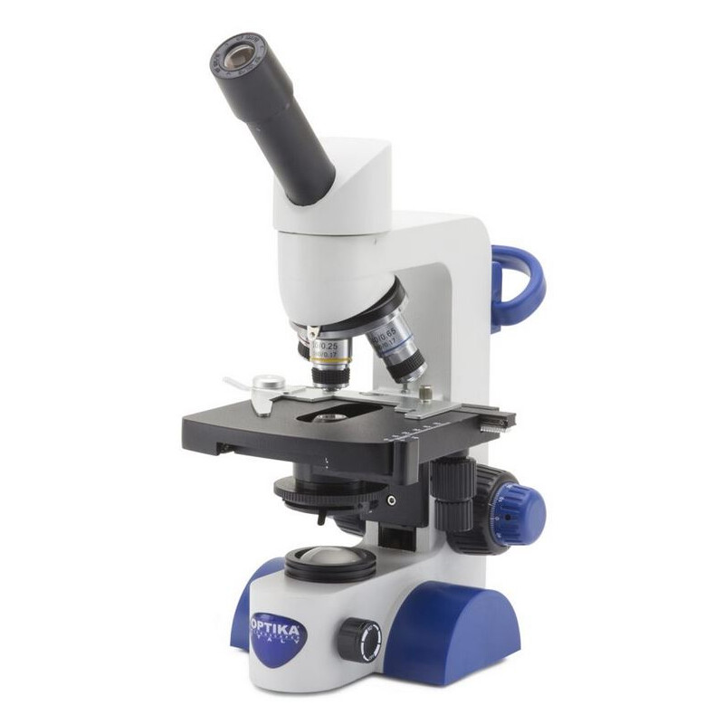 Optika Microscope B-62, mono, 40-400x, LED, Akku, Kreuztisch