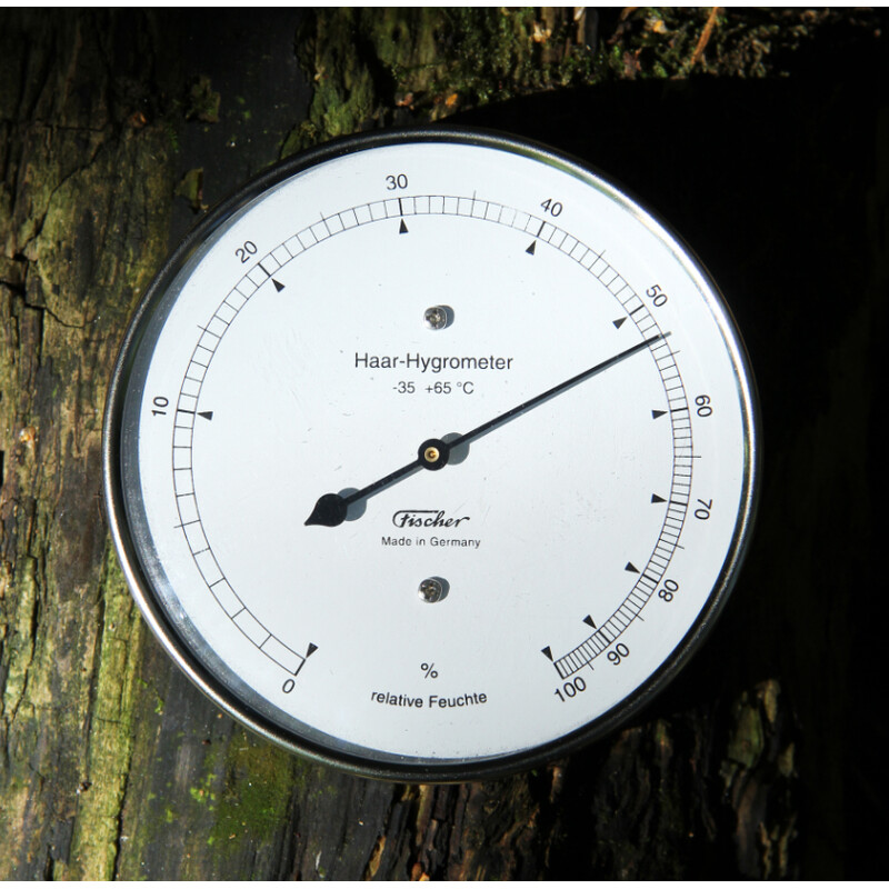 Fischer Weather station Hair Hygrometer Stainless Steel