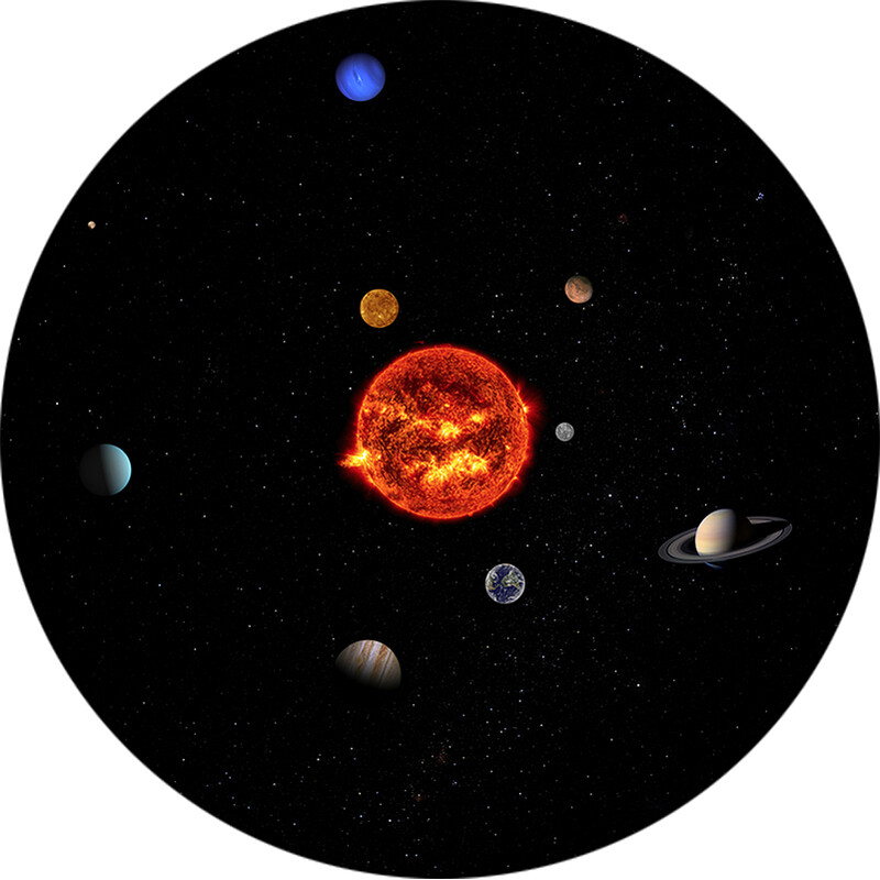 Redmark Diapositiva per planetari Bresser e NG con il Sistema Solare
