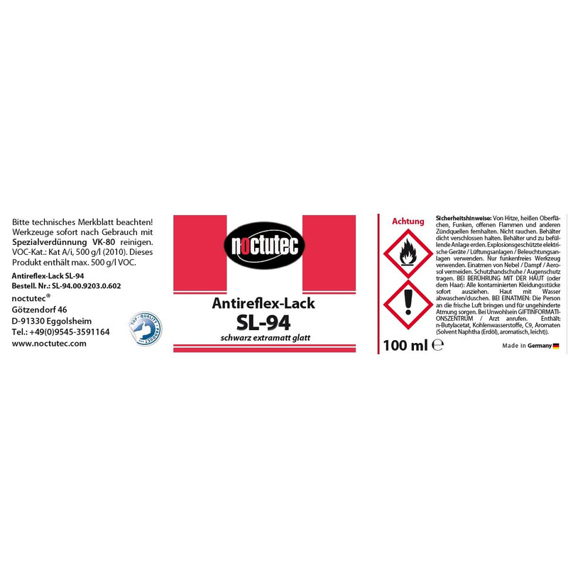 noctutec Vernice antiriflesso SL-94 liscia 100 ml