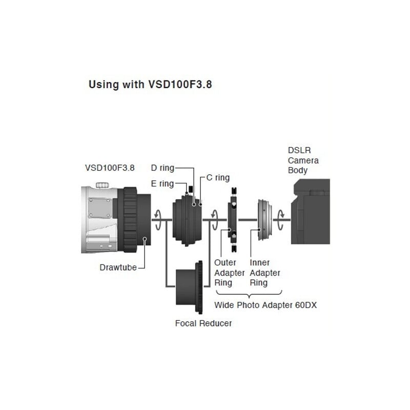 Vixen Adaptador para cámaras 60DX Nikon