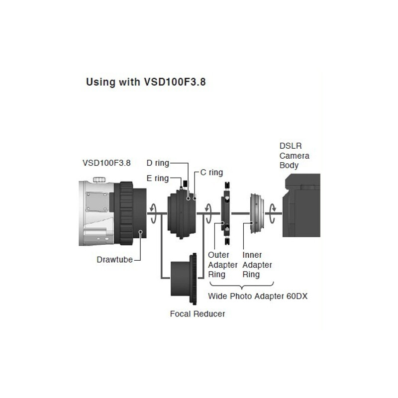 Vixen Camera adapter 60DX Nikon
