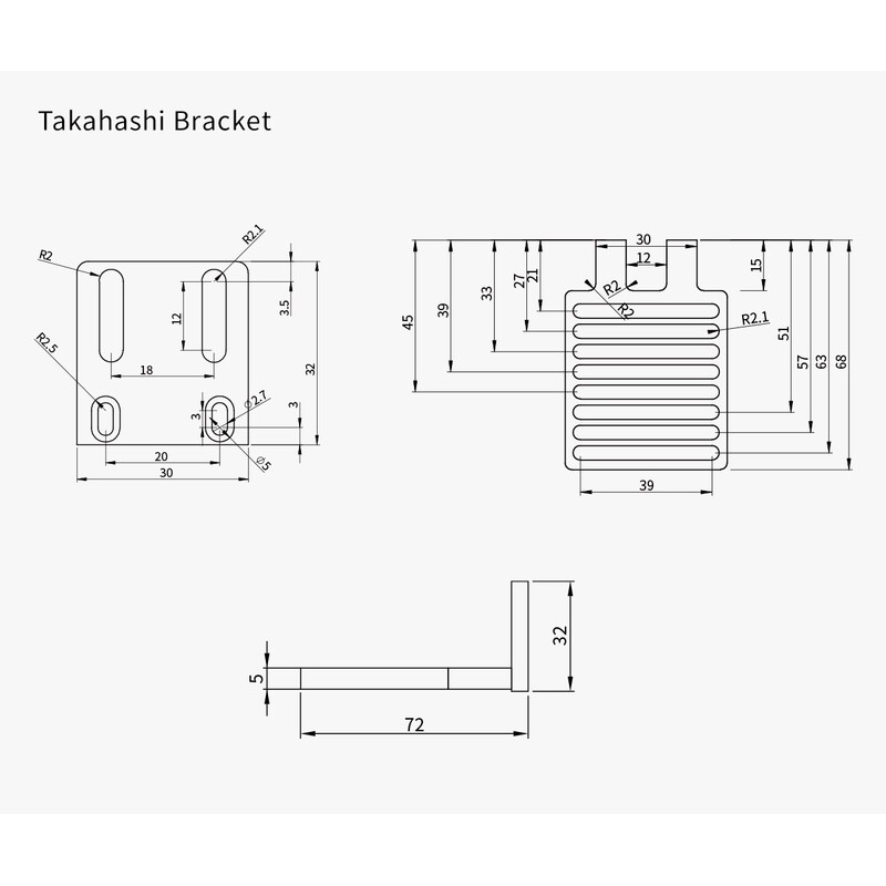 ZWO Kit di montaggio motore EAF per Takahashi, Skywatcher Esprit, Vixen VC200L