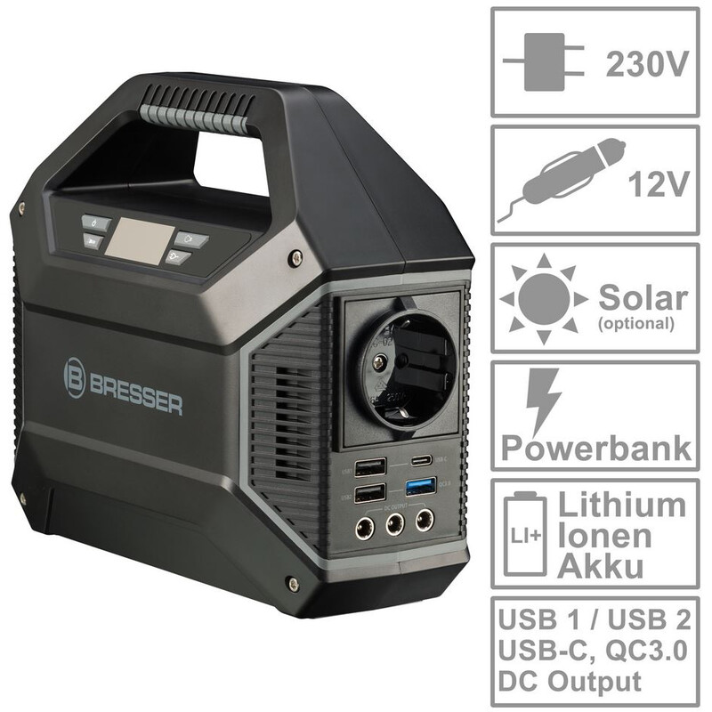 Bresser Mobile Power Station 100 Watt + Zonnelader 40 Watt