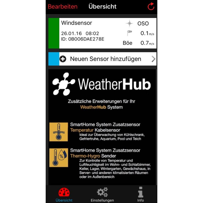 TFA WeatherHub Starter-Set with wireless wind meter