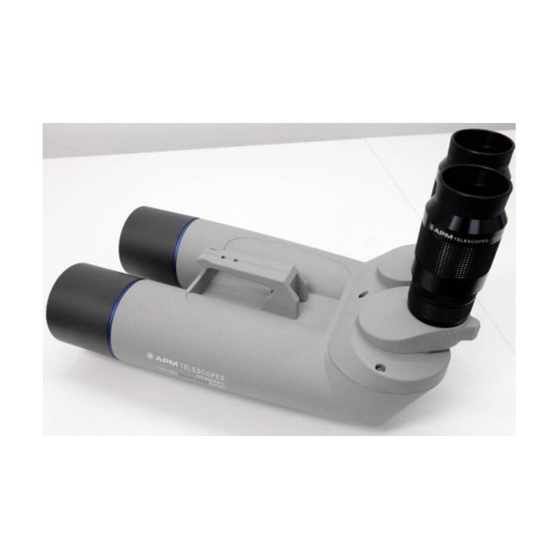 APM Binoculares de 70 mm, 90° no ED 1,25 con oculares UF de 24 mm y maletín
