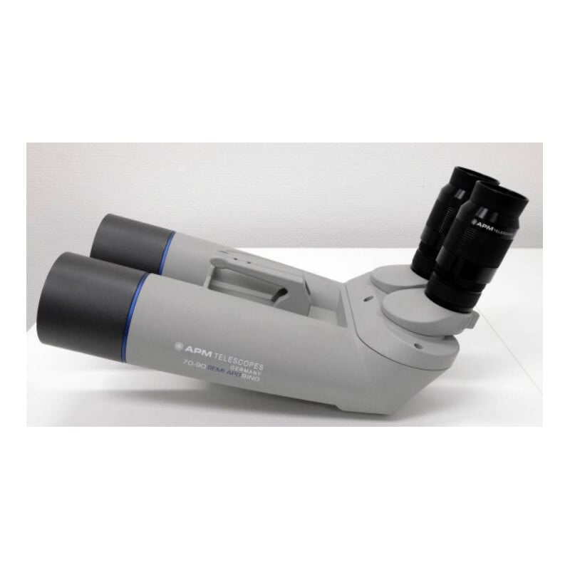 APM Binoculares de 70 mm, 90° no ED 1,25 con oculares UF de 24 mm y maletín
