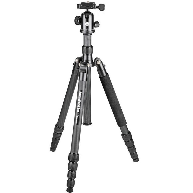Manfrotto Carbon statief Element Traveller groot met Ball head