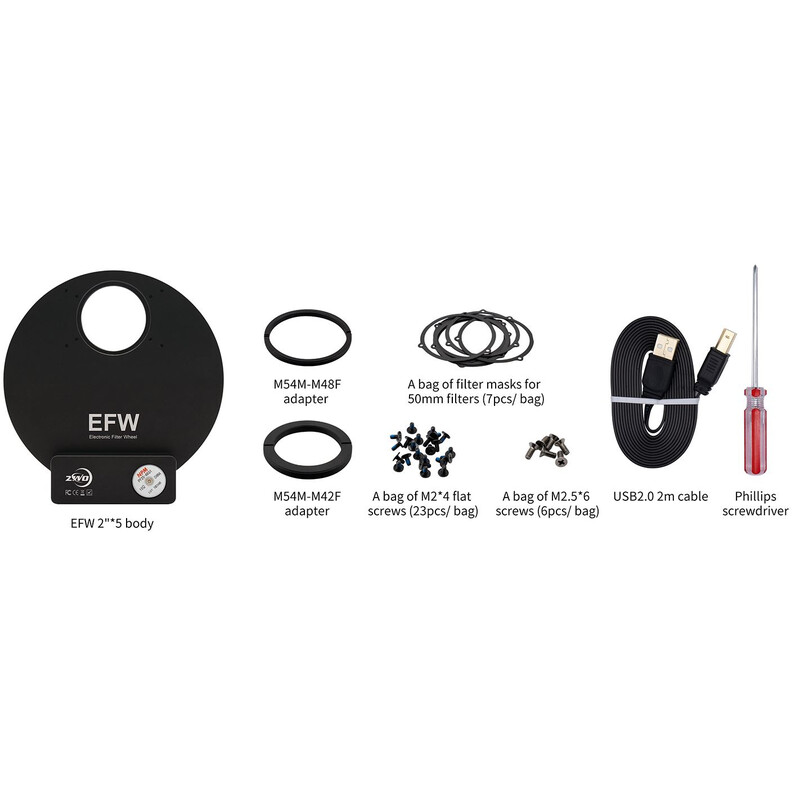 ZWO Ruota portafiltri Filterrad EFW 5x2"