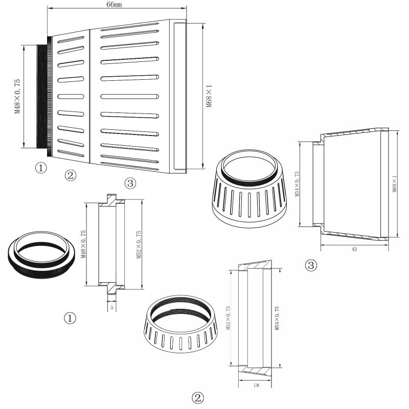 Omegon Rifrattore Apocromatico Pro APO AP 72/400 Quintupletto OTA