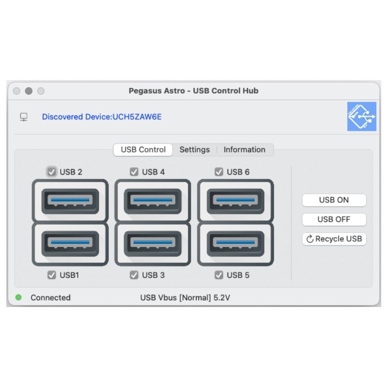PegasusAstro Concentrador de control USB