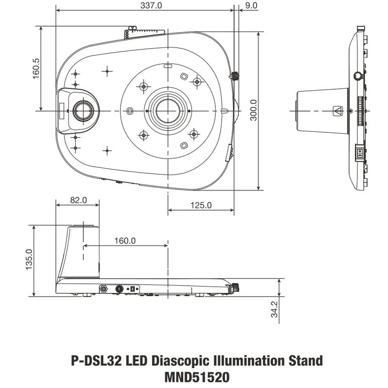 Nikon Colonna di sostegno P-DSL32 LED Plain Base per luce trasmessa con pilastro