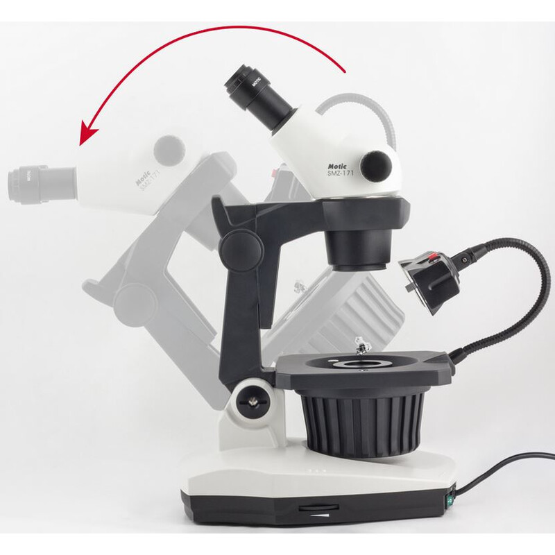 Motic Stereo zoom microscope GM-171, bino,  7.5-50x, wd 110mm