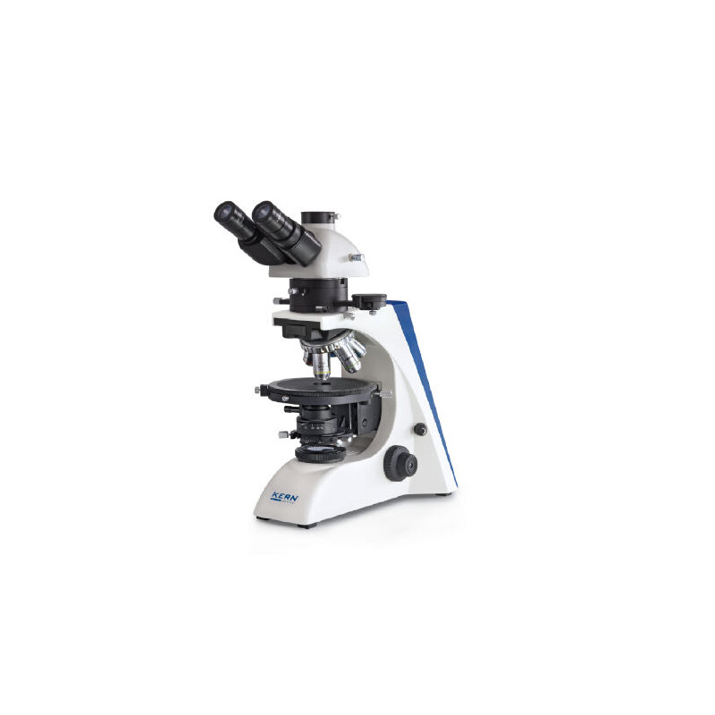 Kern Microscope OPM 181, POL, trino, Inf plan, 40x-400x, Duchlicht, HAL, 20W