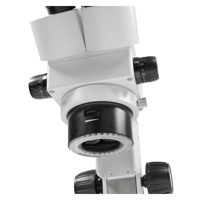 Kern Stereo Zoom Microscope OZL 456, bino,  Ring lights, 10x23, 0.21W LED, 0.75-5.0x