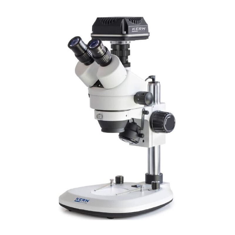 Kern Microscope OZL 464C832, Greenough, Säule, 7-45x, 10x/20, 3W LED, Kamera 5MP,