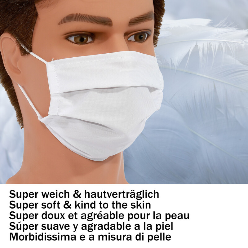 Masketo Face mask polyester white for children