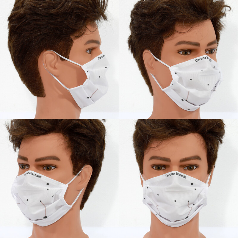 Masketo Face mask polyester Corona Borealis