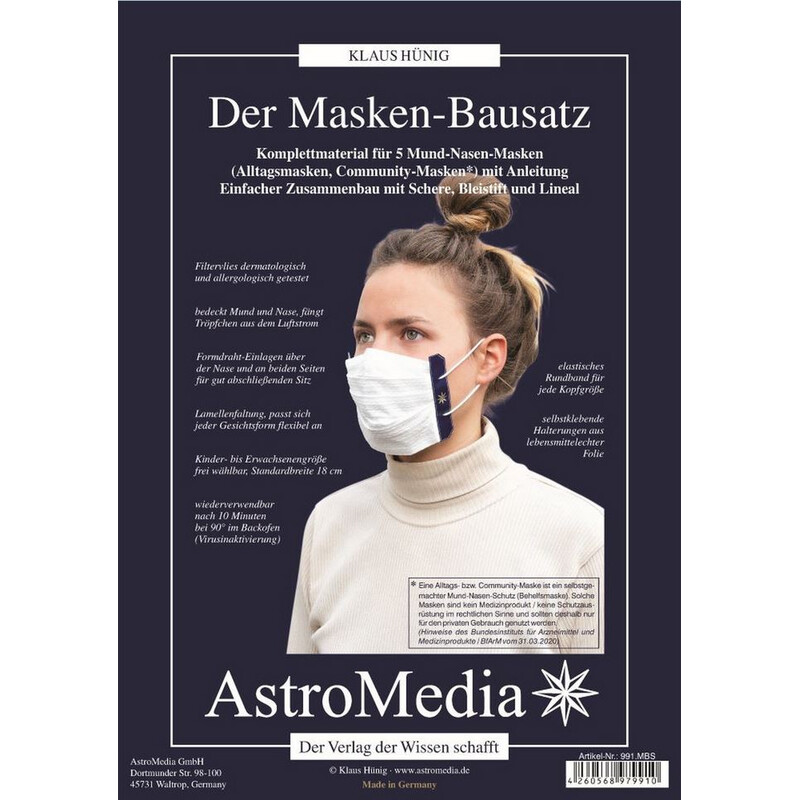 AstroMedia Face mask kit for 5 pieces