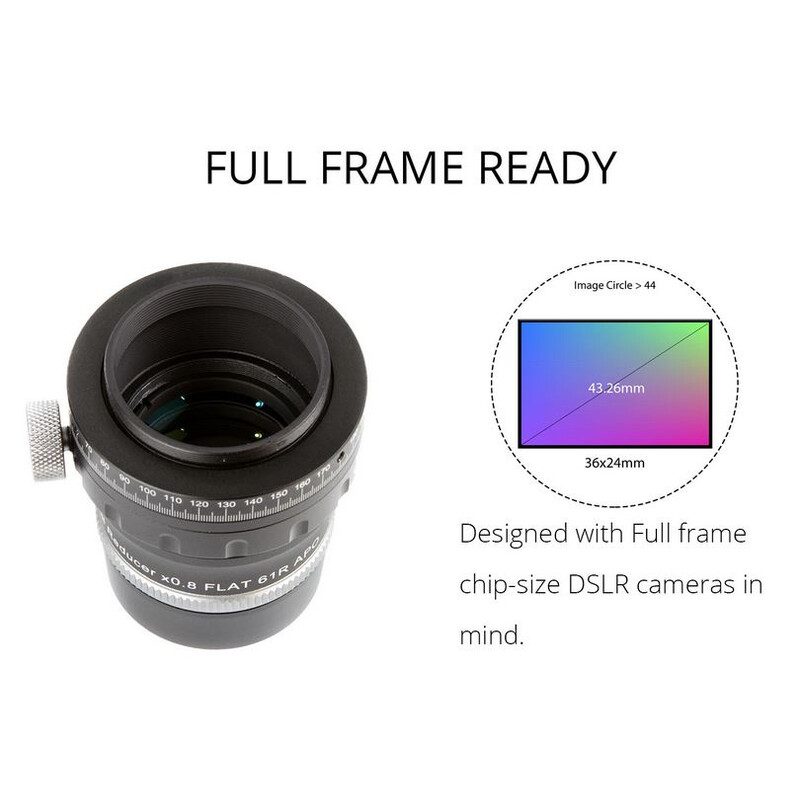 William Optics Verstelbare Flattener Reducer Flat61R voor ZenithStar 61