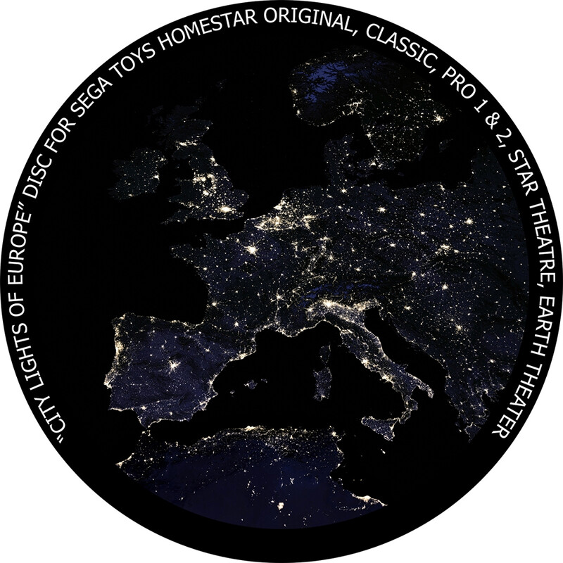 Redmark Dia voor het Sega Homestar Planetarium Europa