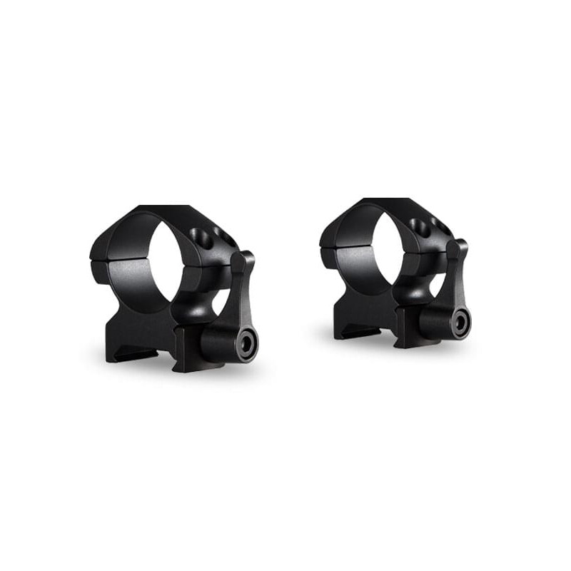 HAWKE Montaggio ad anello di precisione in acciaio 1 pollice 2 pezzi Leva media Weaver