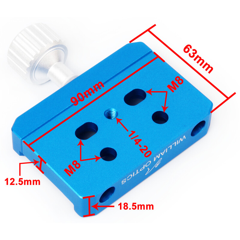 William Optics Vixen-Style 90mm Prism Clamp