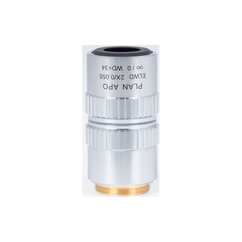 Motic Objetivo plano apocromático ELWD 2X/0,055 (wd:34 mm)