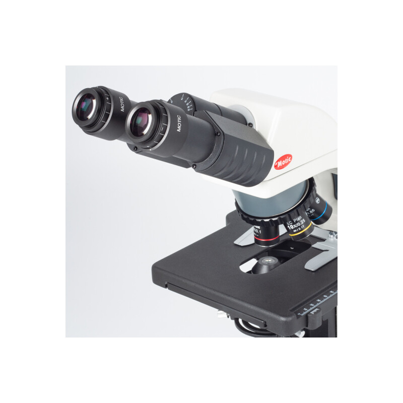 Motic Microscope BA310E, bino, BF, infinity, EC- plan, achro, 40x - 400x, Hal 30W, LED 3W (opt.)