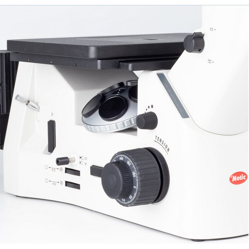 Motic Microscopio invertido AE2000 MET trino, infinity, Hal. 100W, (sin objetivos)