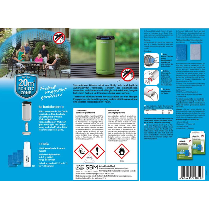 Thermacell Repelente de mosquitos Protect