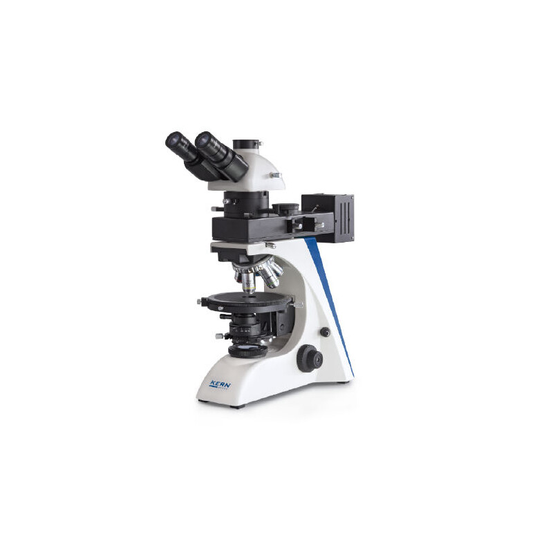 Kern Microscope OPO 185, POL, trino, Inf plan, 40x-600x, Auf-/Duchlicht, HAL, 100W