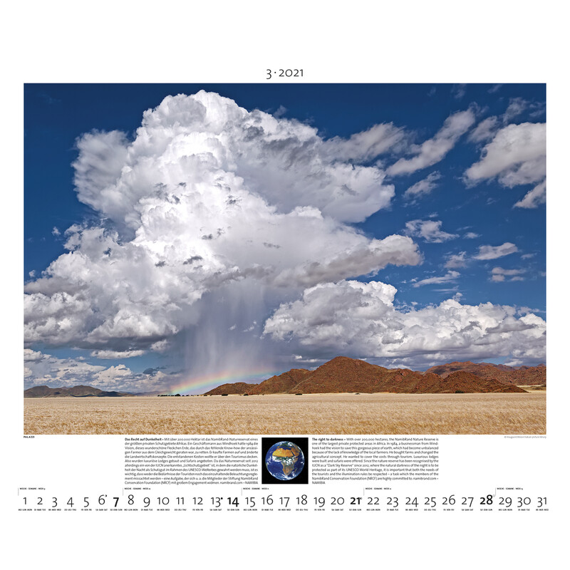 Palazzi Verlag Calendario Planet Erde 2021