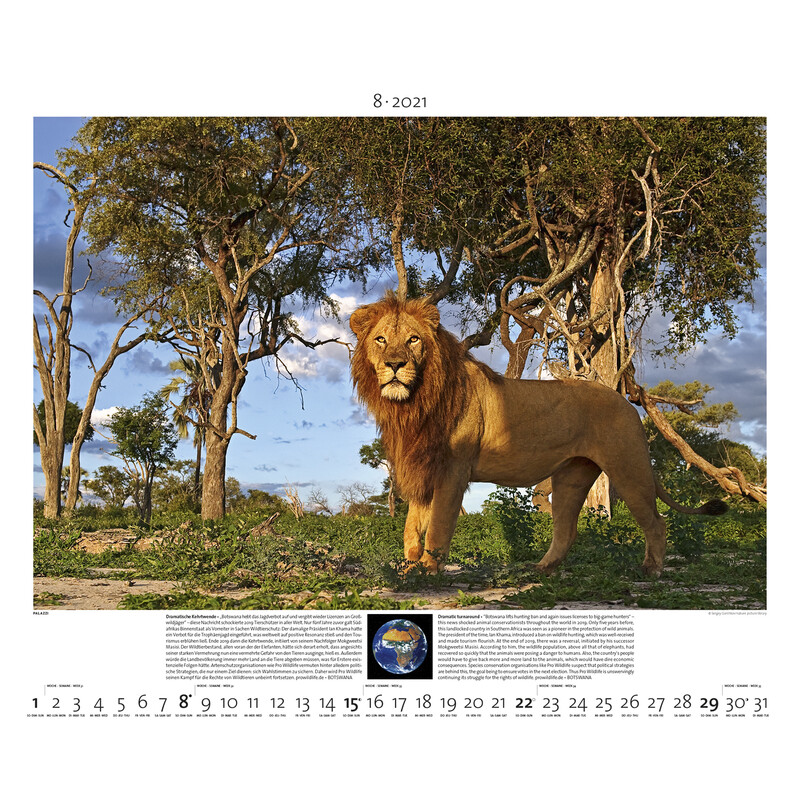 Palazzi Verlag Calendar Planet Earth 2021