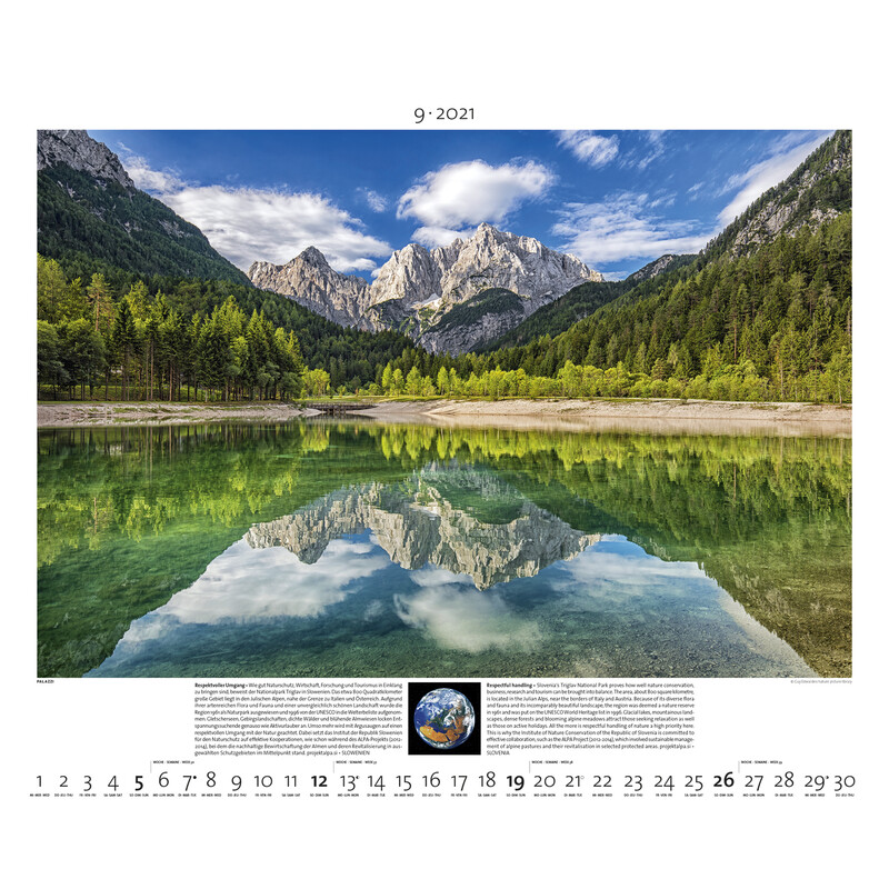 Palazzi Verlag Calendar Planet Earth 2021