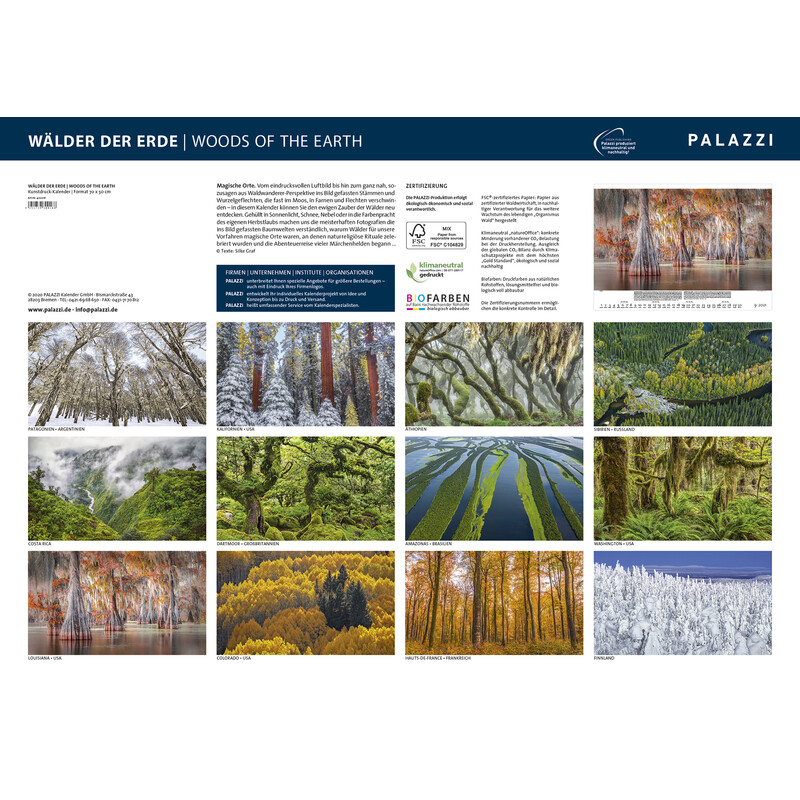 Palazzi Verlag Kalender Bossen der aarde 2021