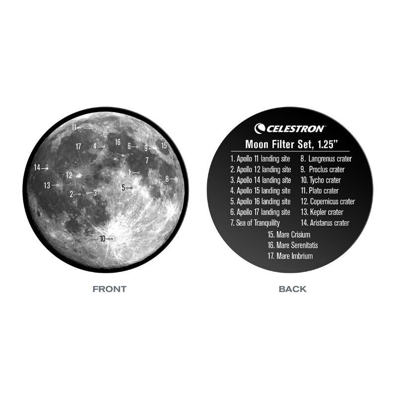 Celestron Filters 1.25" Moon filter set