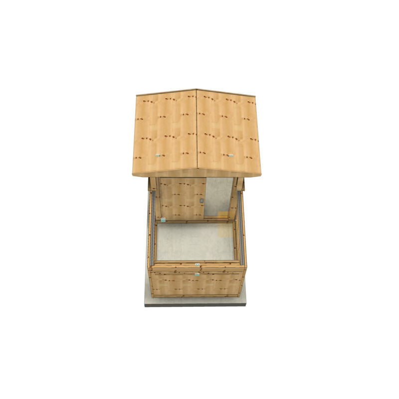 Dome Parts Observatorio GreenLine MICRO-MS20 de techo retráctil con protección de madera
