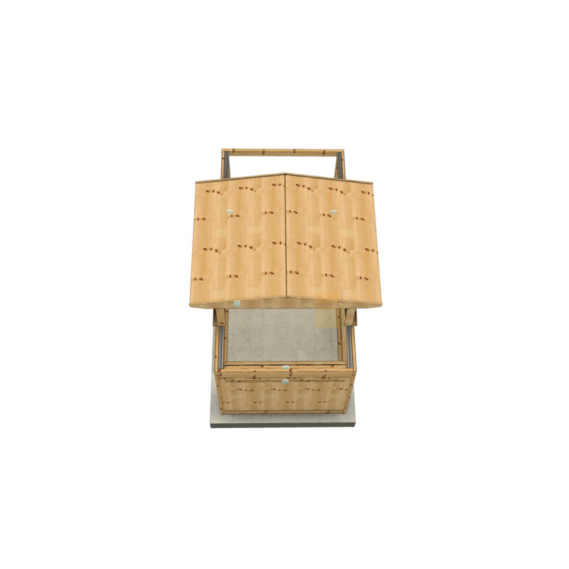 Dome Parts Observatorio GreenLine MICRO-MS20 de techo retráctil con protección de madera