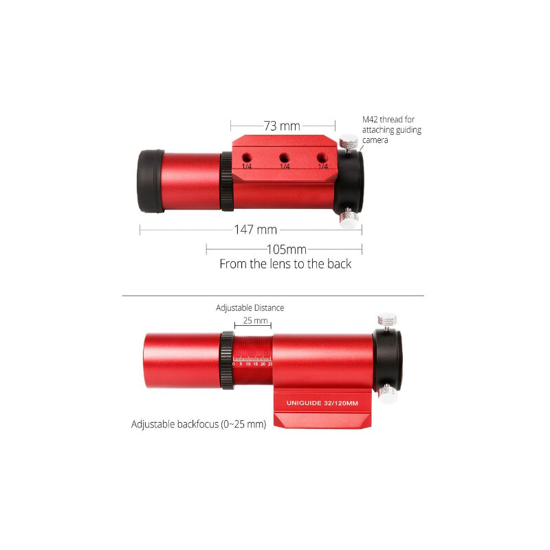 William Optics Guidescope UniGuide 32mm Gold