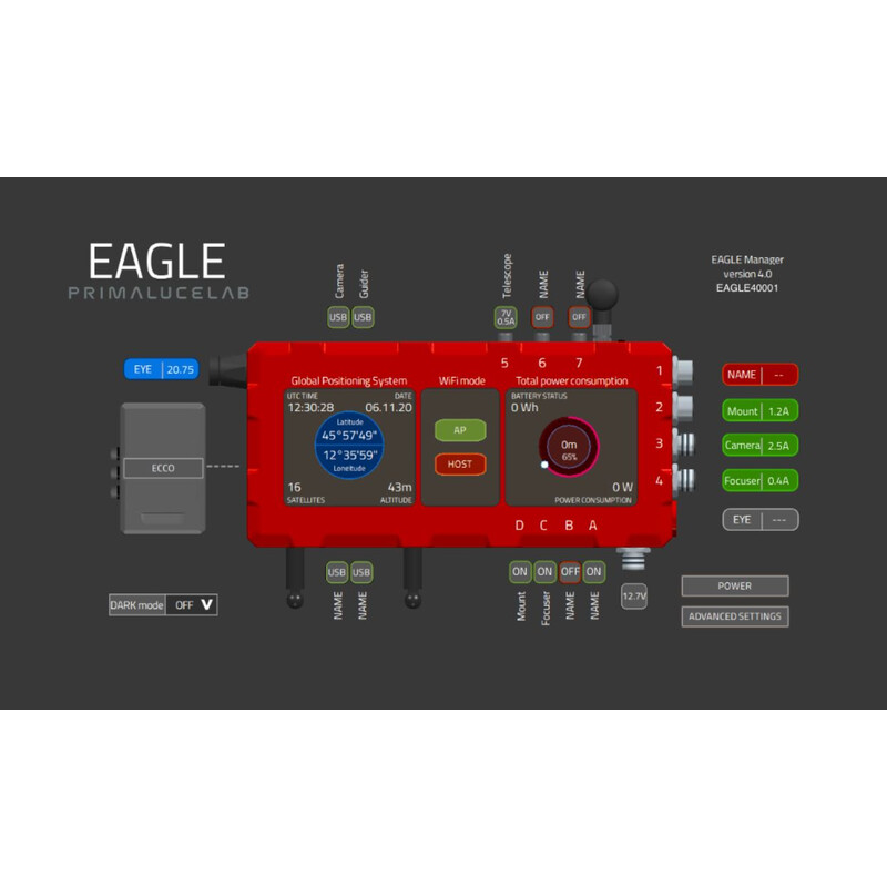 PrimaLuceLab Unidad de control para astrofotografía EAGLE4 S