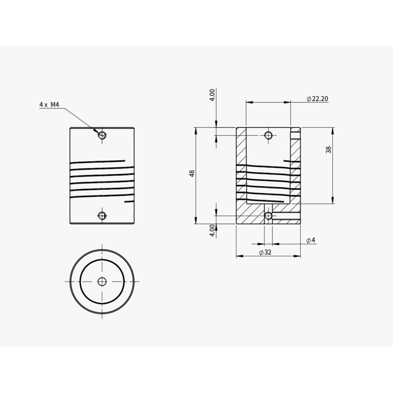 ZWO Adapter to connect EAF focusing motor to Celestron C11 & C14 telescopes