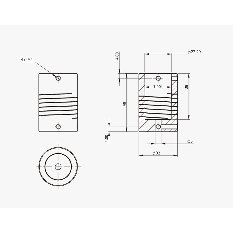 ZWO Adapter to connect EAF focusing motor to Celestron C11 & C14 telescopes