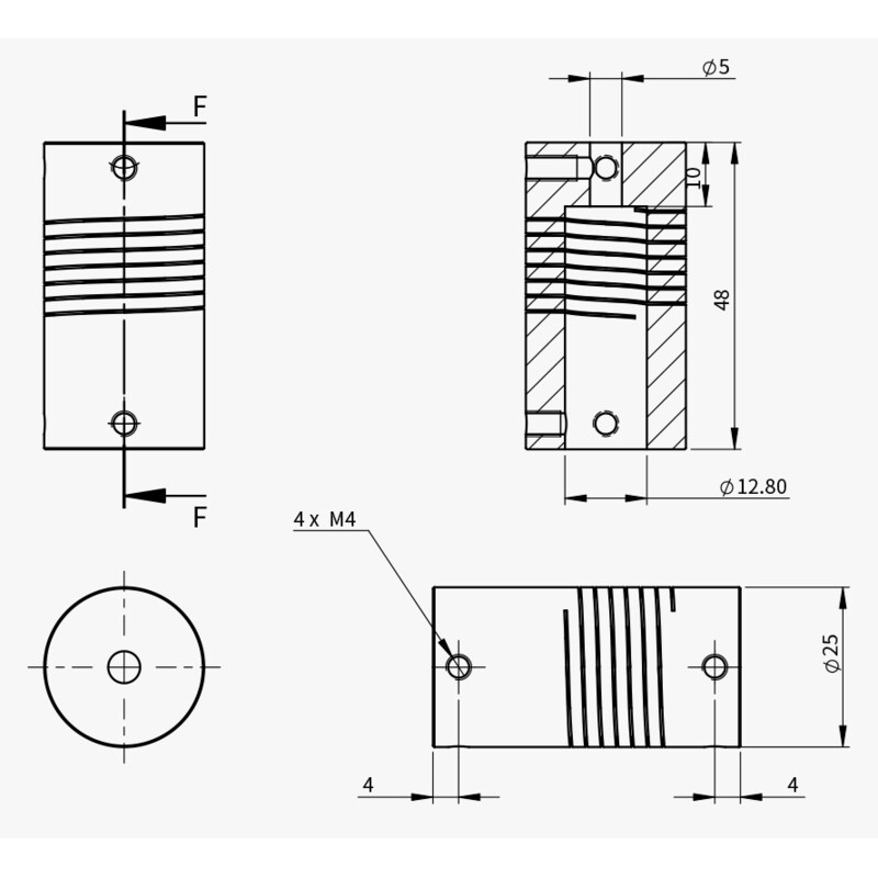 ZWO Adaptador para motor de enfoque EAF en C8 y C9,25 de Celestron