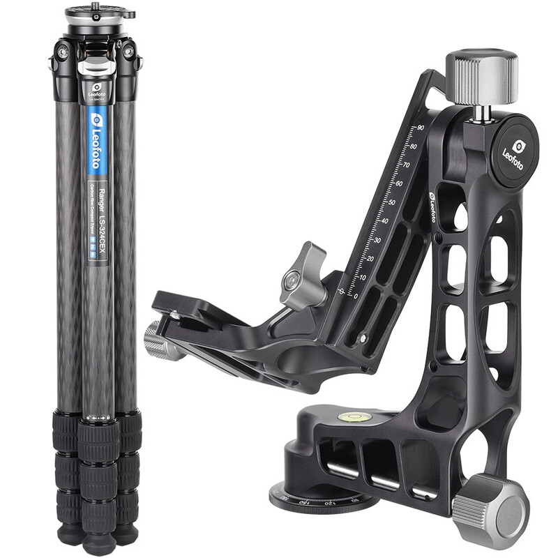 Leofoto Carbon tripod LS-324CEX Ranger mit Nivellierbasis + PG-1 Gimbal